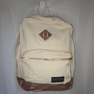 Jansport Super Fx Backpack, Heathered Oat & Rose Gold